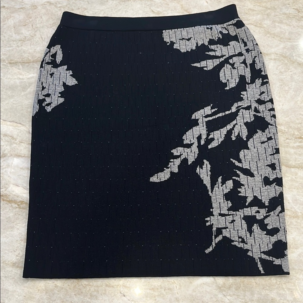 LEO & SAGE‎ Revolve Brand | Sweater Pencil Skirt | Black & Grey | Size Large